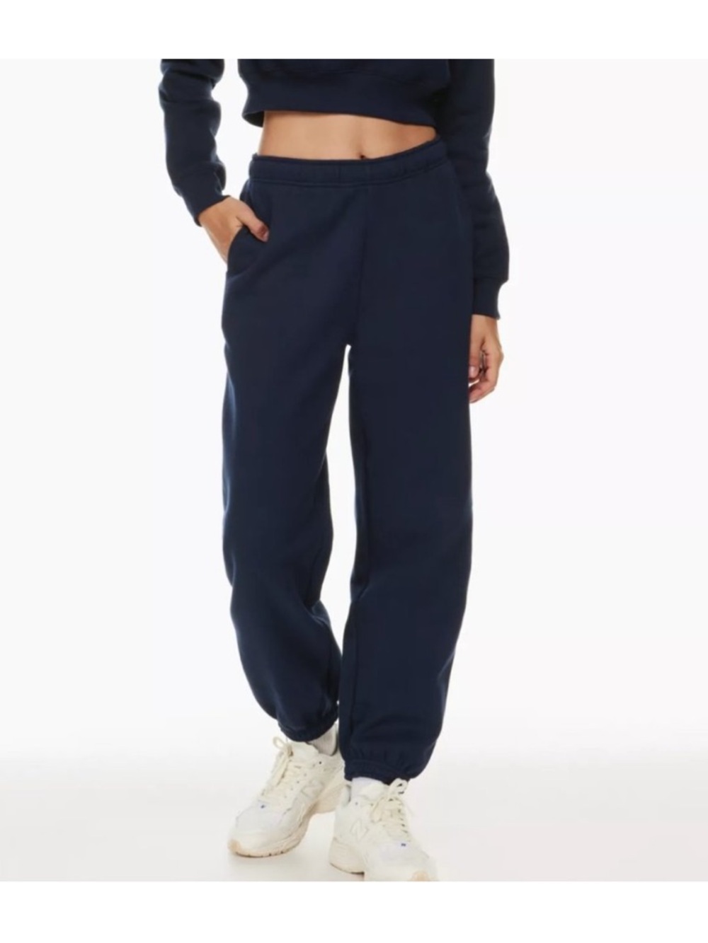 Aritzia Sweatfleece Mega Fit Cozy Jogger Sweatpants size XS navy blue